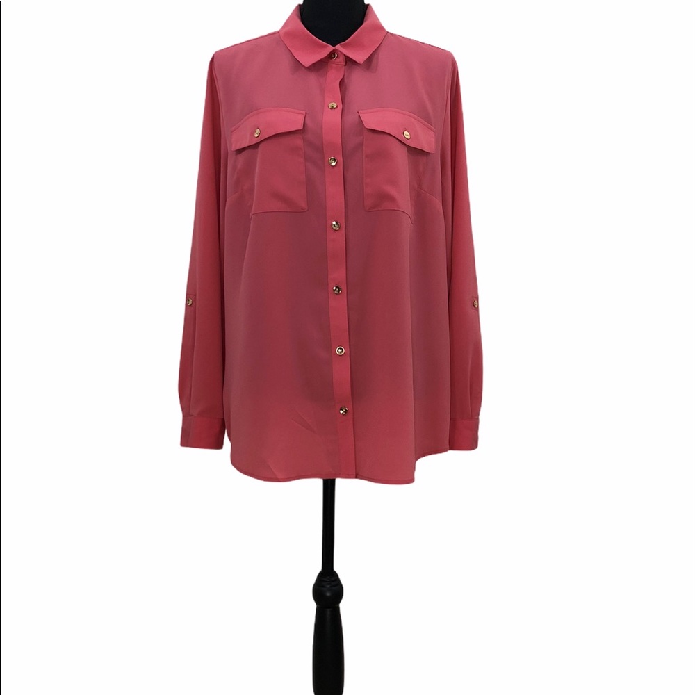 Charter Club Women’s Button Pocket Top